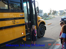 Makenzie Stock 1st Day Of School