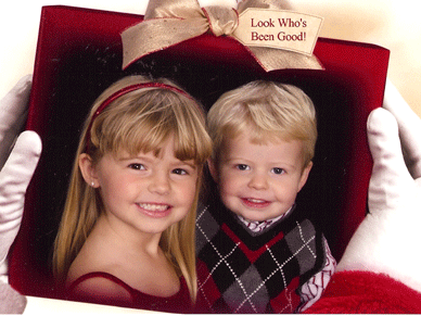 Makenzie & Cade 2008 Christmas