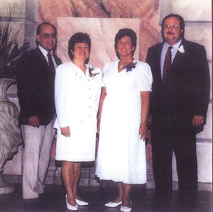 Ted Jr., Phyllis, Carol & Ed Wrzesinski (1996)